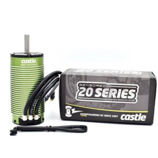 Castle 2028 Sensored Motor - 1700Kv - Limited warranty