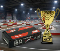 Onyx RC power system battery pack on a white background